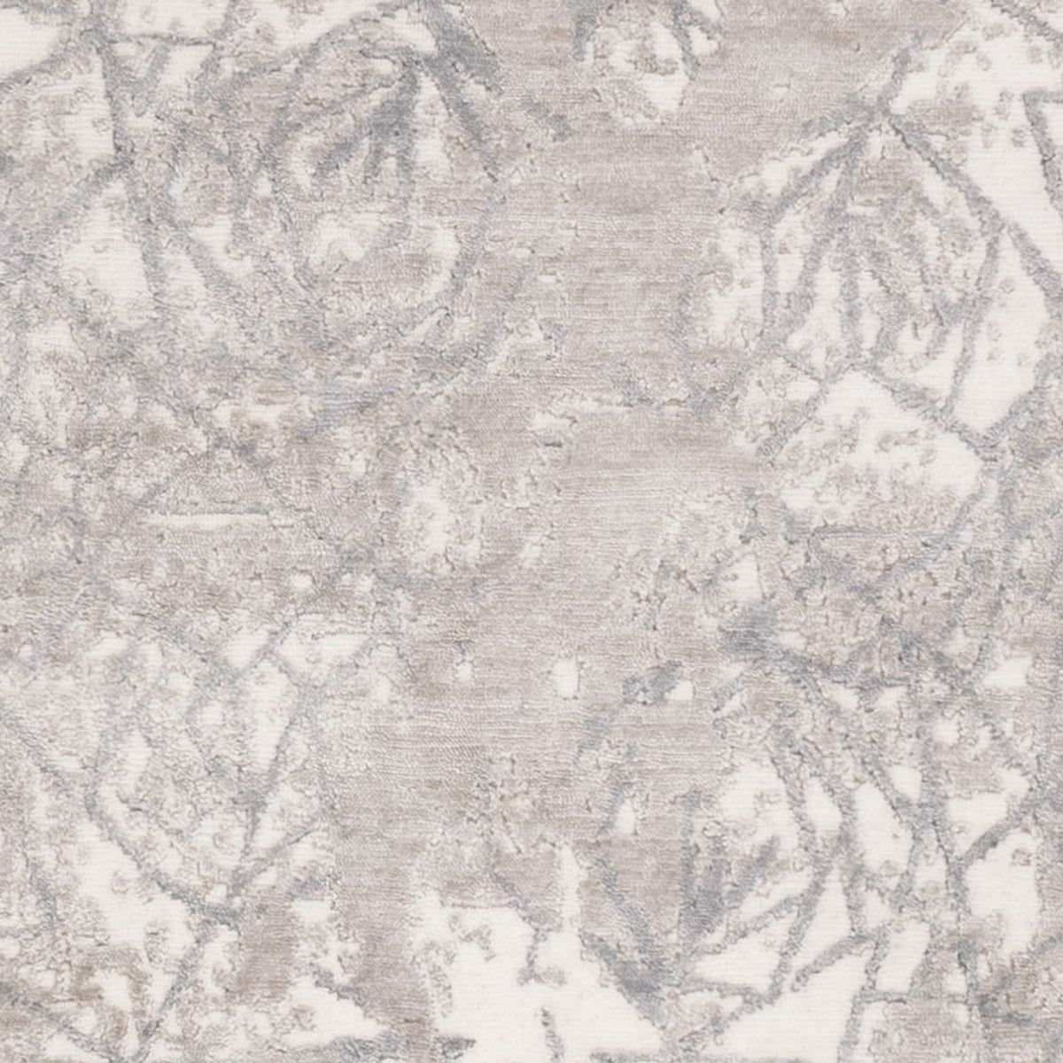 Designer tæppe - 206 x 154 cm - sølv