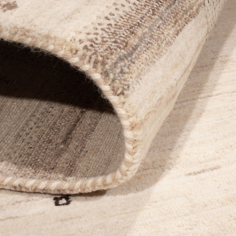 Gabbeh-tæppe - Loribaft Indus - 207 x 156 cm - sølv