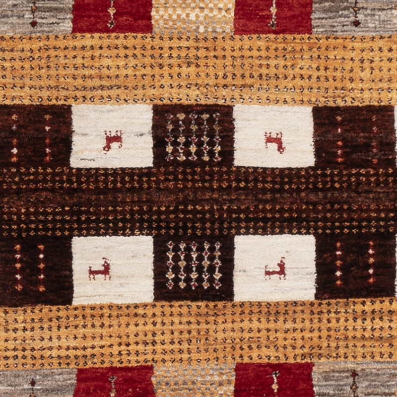 Gabbeh-tæppe - Loribaft Indus - 193 x 145 cm - flerfarvet