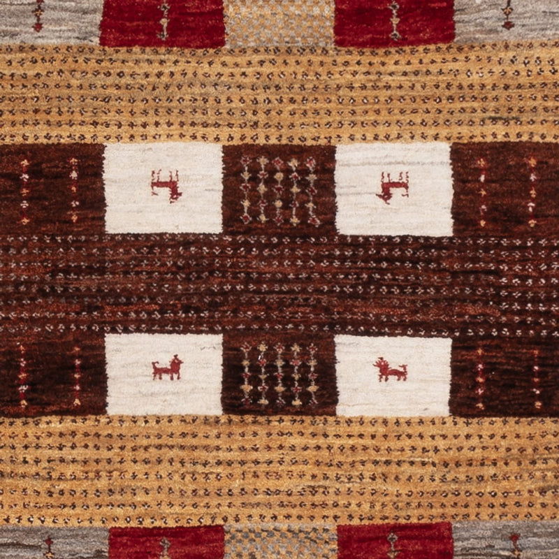 Gabbeh-tæppe - Loribaft Indus - 209 x 152 cm - flerfarvet