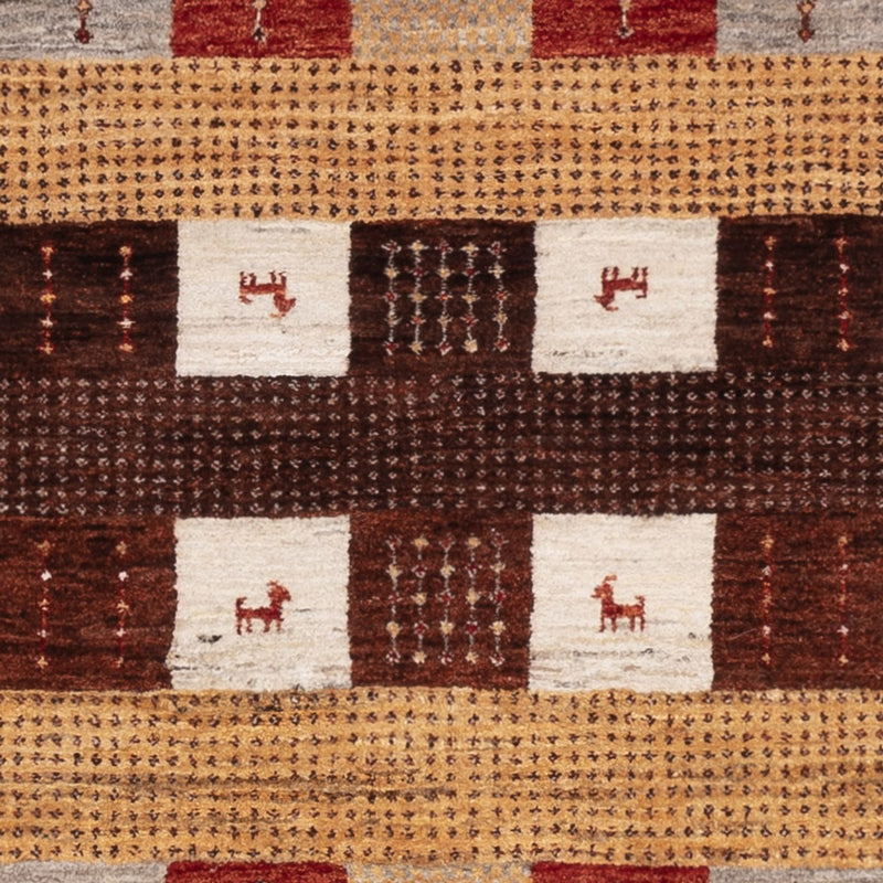 Gabbeh-tæppe - Loribaft Indus - 205 x 150 cm - flerfarvet