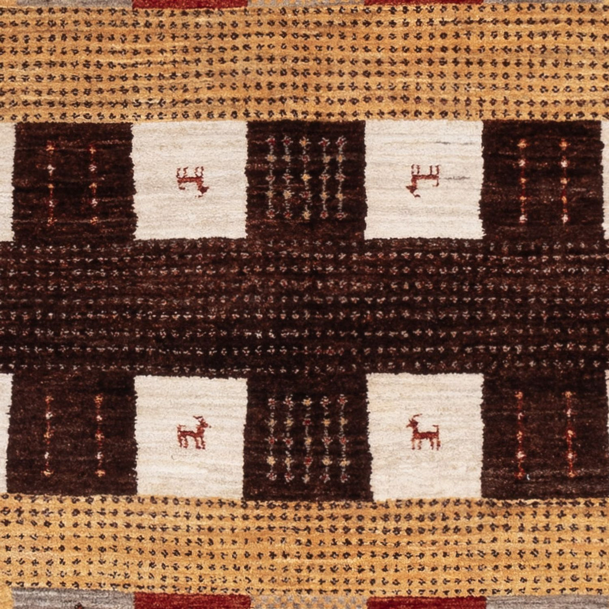 Gabbeh-tæppe - Loribaft Indus - 216 x 147 cm - flerfarvet