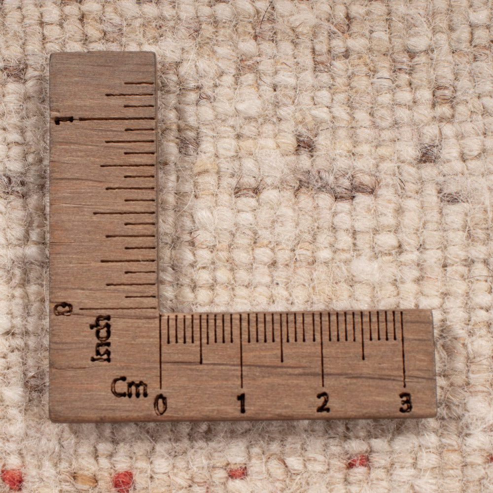 Gabbeh-tæppe - Loribaft Indus - 242 x 176 cm - lys beige