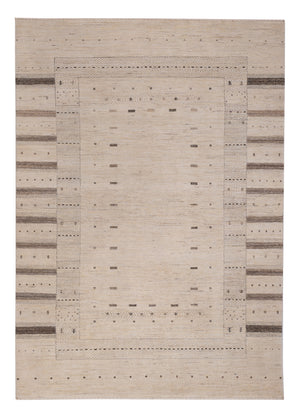 Gabbeh-tæppe - Loribaft Indus - 245 x 174 cm - lys beige