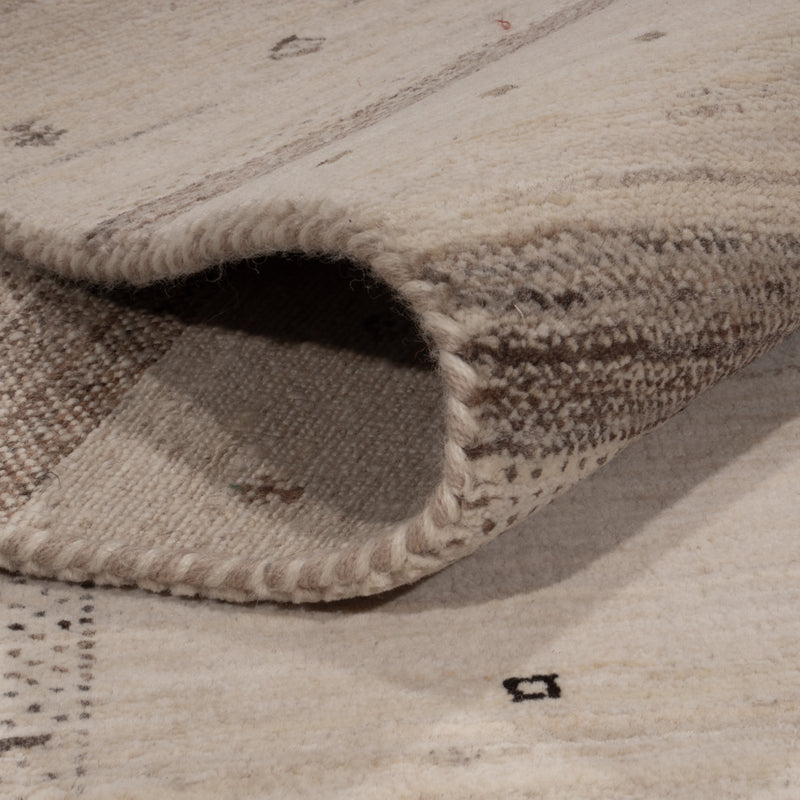 Gabbeh-tæppe - Loribaft Indus - 245 x 174 cm - lys beige