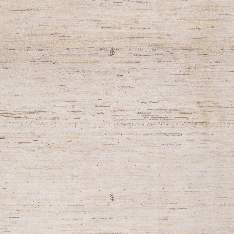 Gabbeh-tæppe - Loribaft Indus firkantet  - 246 x 249 cm - lys beige