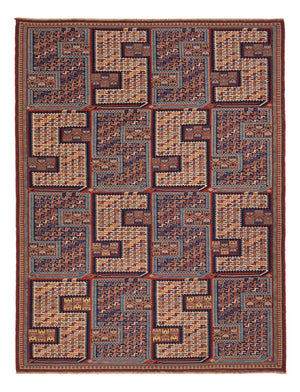 Kelim-tæppe - orientalsk - Soumak - 212 x 170 cm - flerfarvet