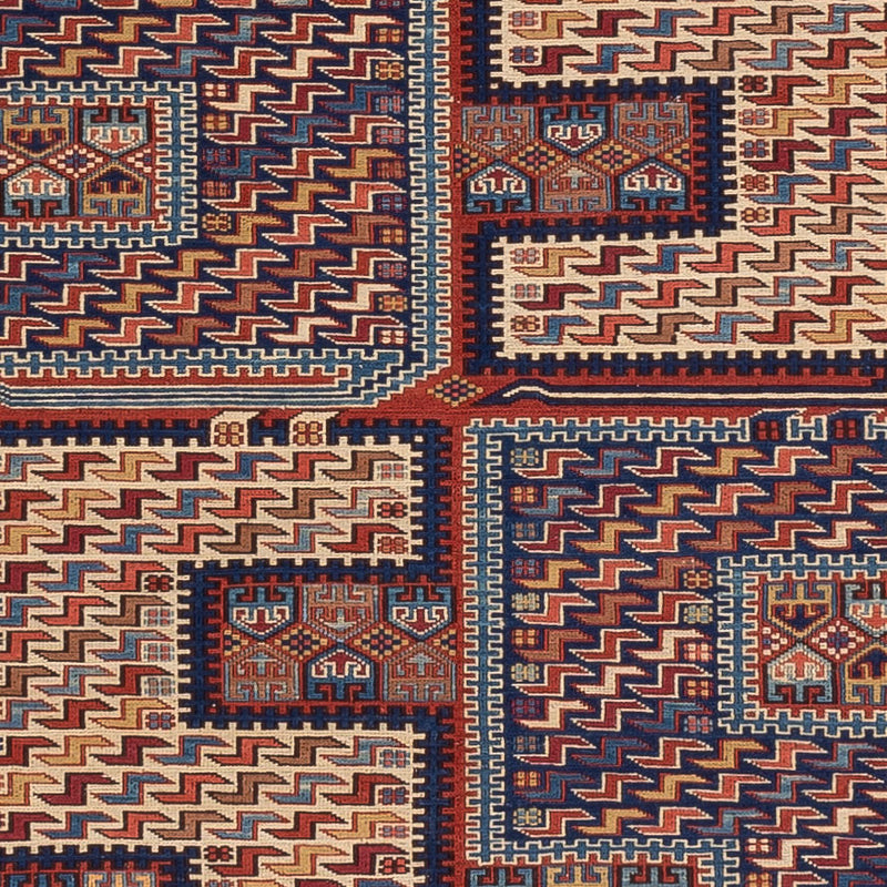 Kelim-tæppe - orientalsk - Soumak - 212 x 170 cm - flerfarvet