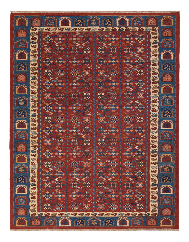 Kelim-tæppe - orientalsk - Soumak - 228 x 175 cm - rust