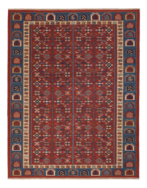 Kelim-tæppe - orientalsk - Soumak - 228 x 175 cm - rust