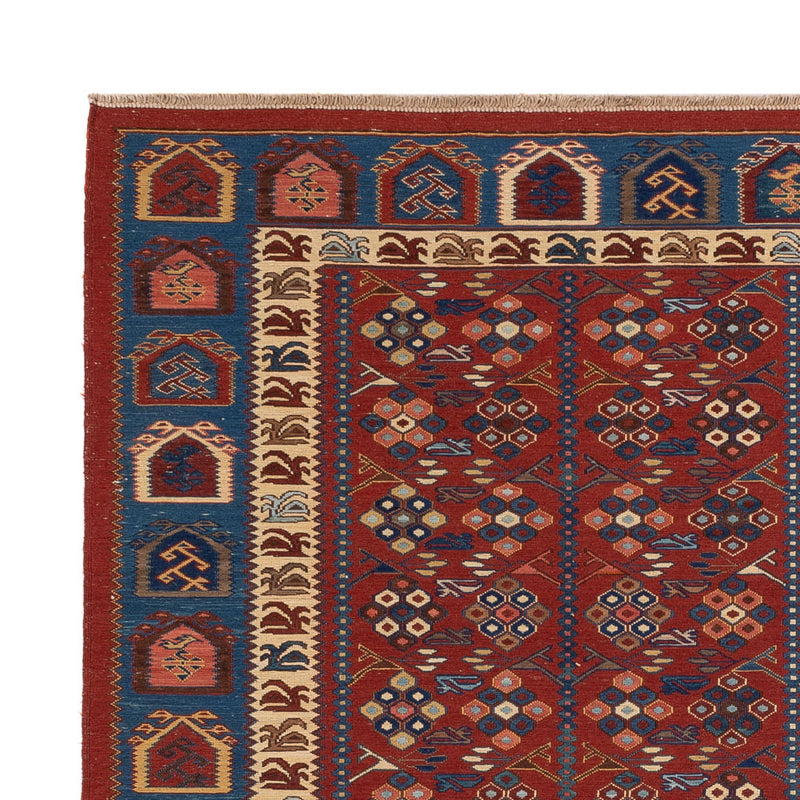 Kelim-tæppe - orientalsk - Soumak - 228 x 175 cm - rust