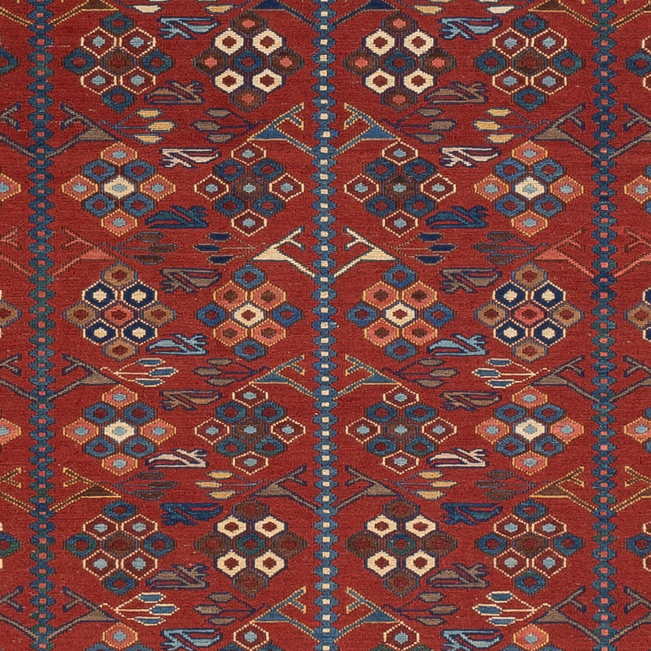 Kelim-tæppe - orientalsk - Soumak - 229 x 175 cm - rust