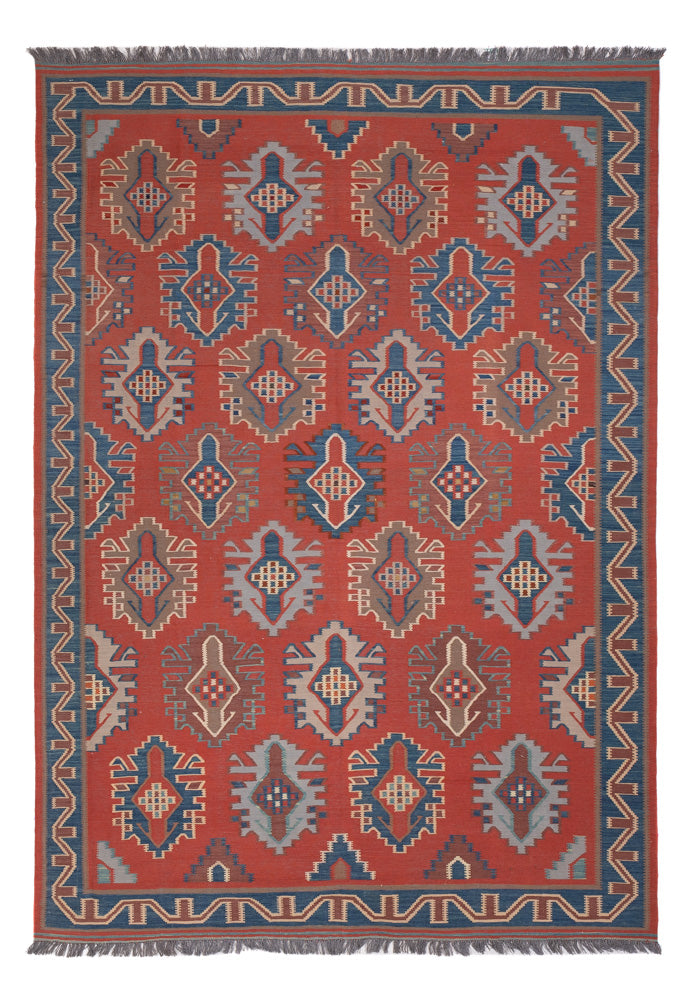 Kelim-tæppe - orientalsk - Royal - 253 x 177 cm - rød