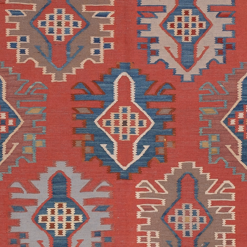 Kelim-tæppe - orientalsk - Royal - 253 x 177 cm - rød