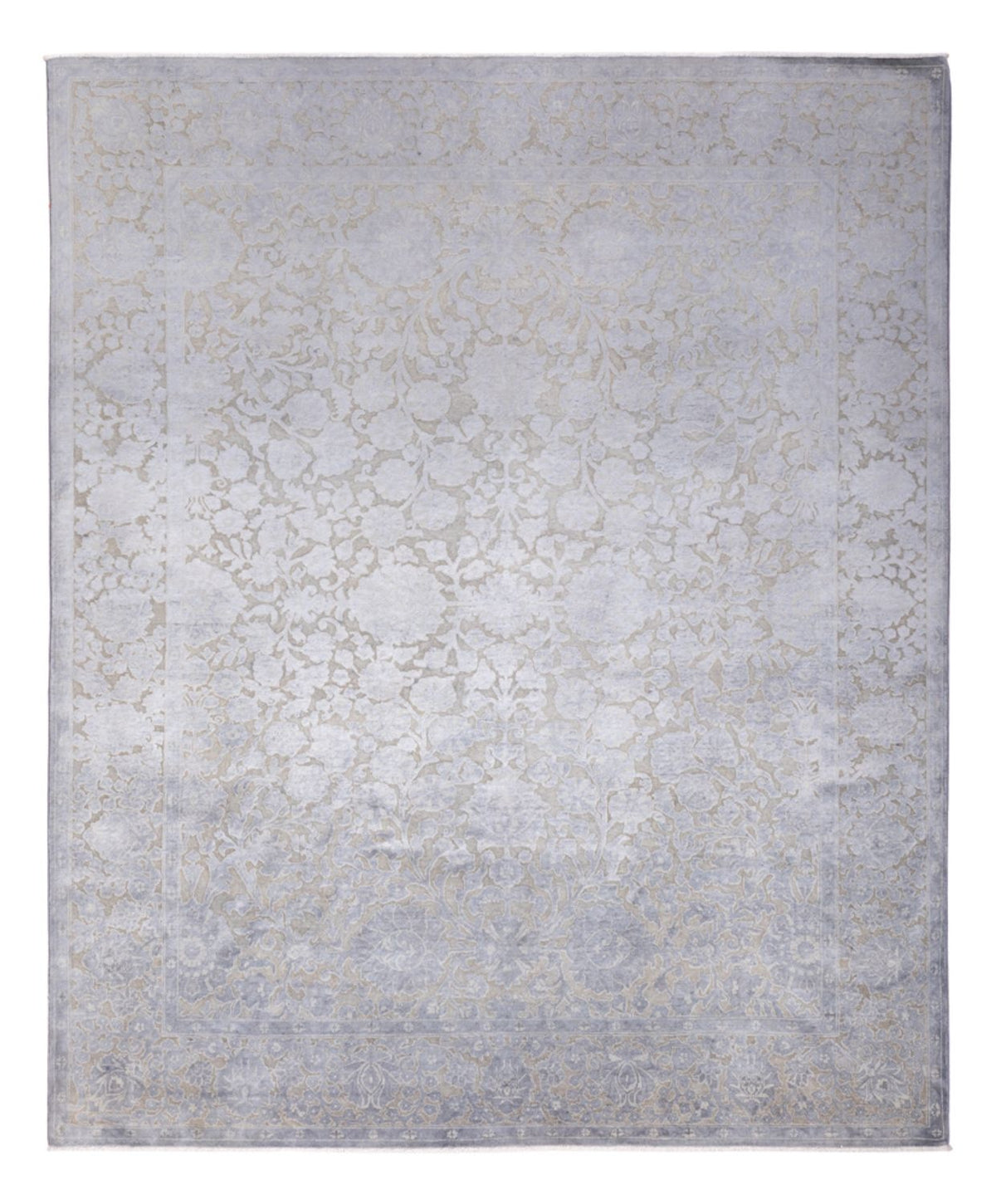 Designer tæppe - 295 x 246 cm - sølv