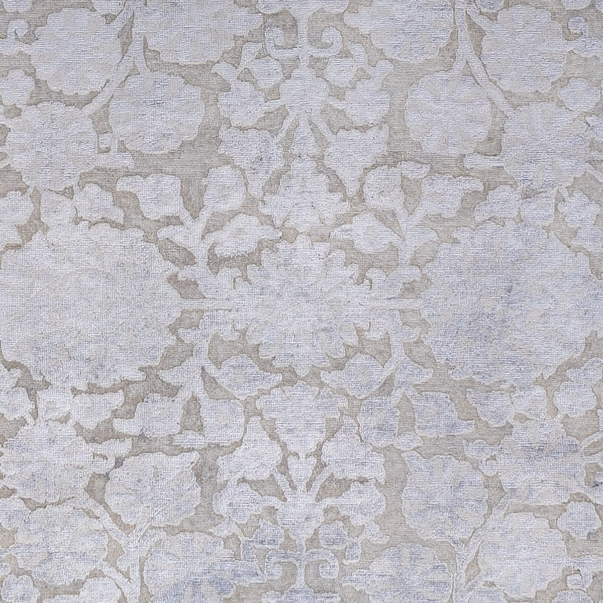 Designer tæppe - 295 x 246 cm - sølv