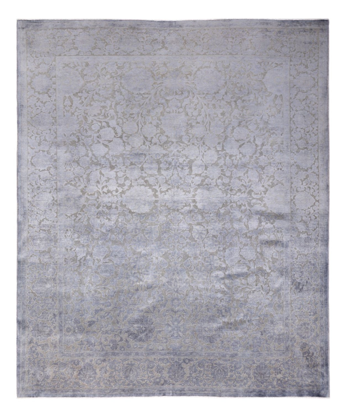 Designer tæppe - 294 x 246 cm - sølv