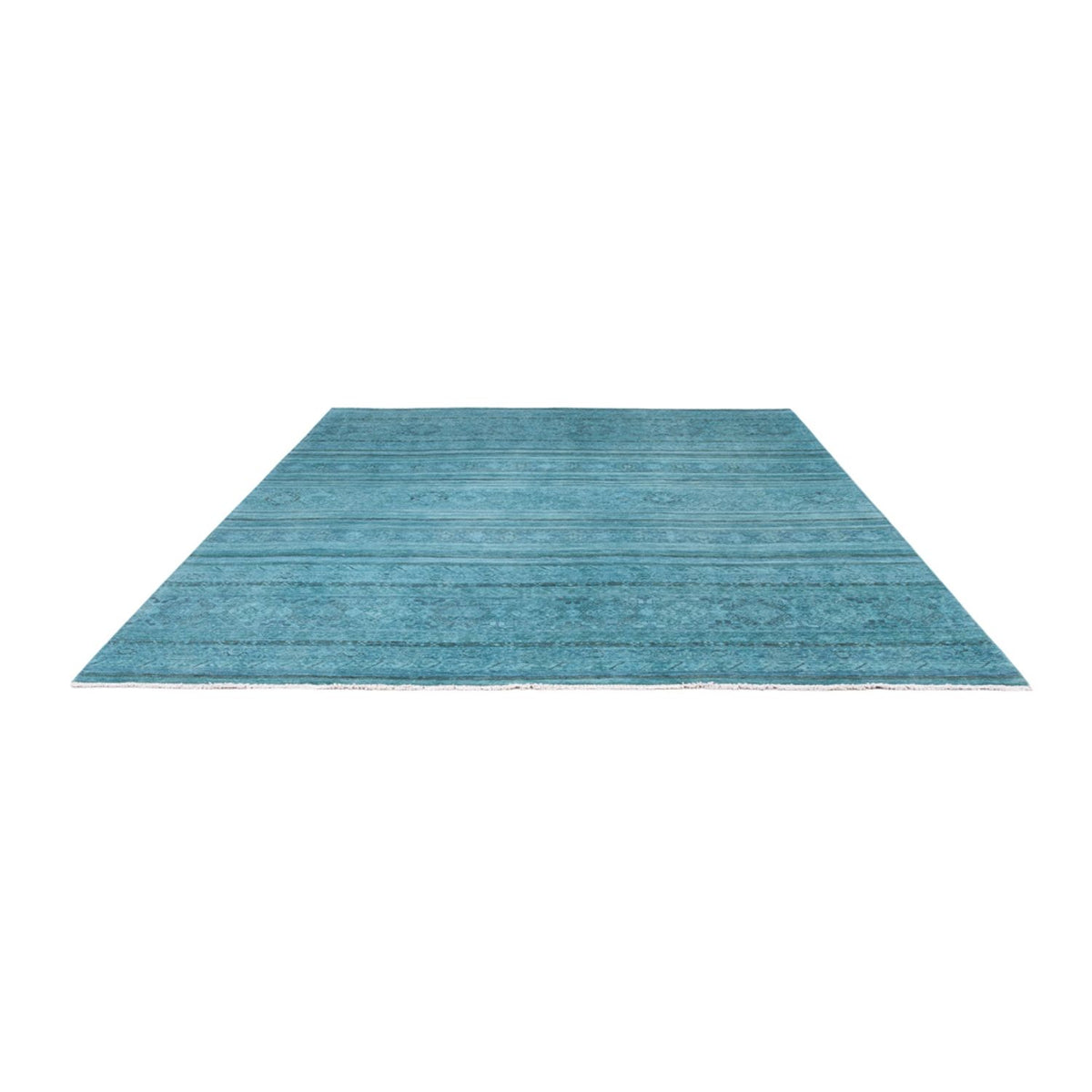 Designer tæppe - 294 x 248 cm - turkis
