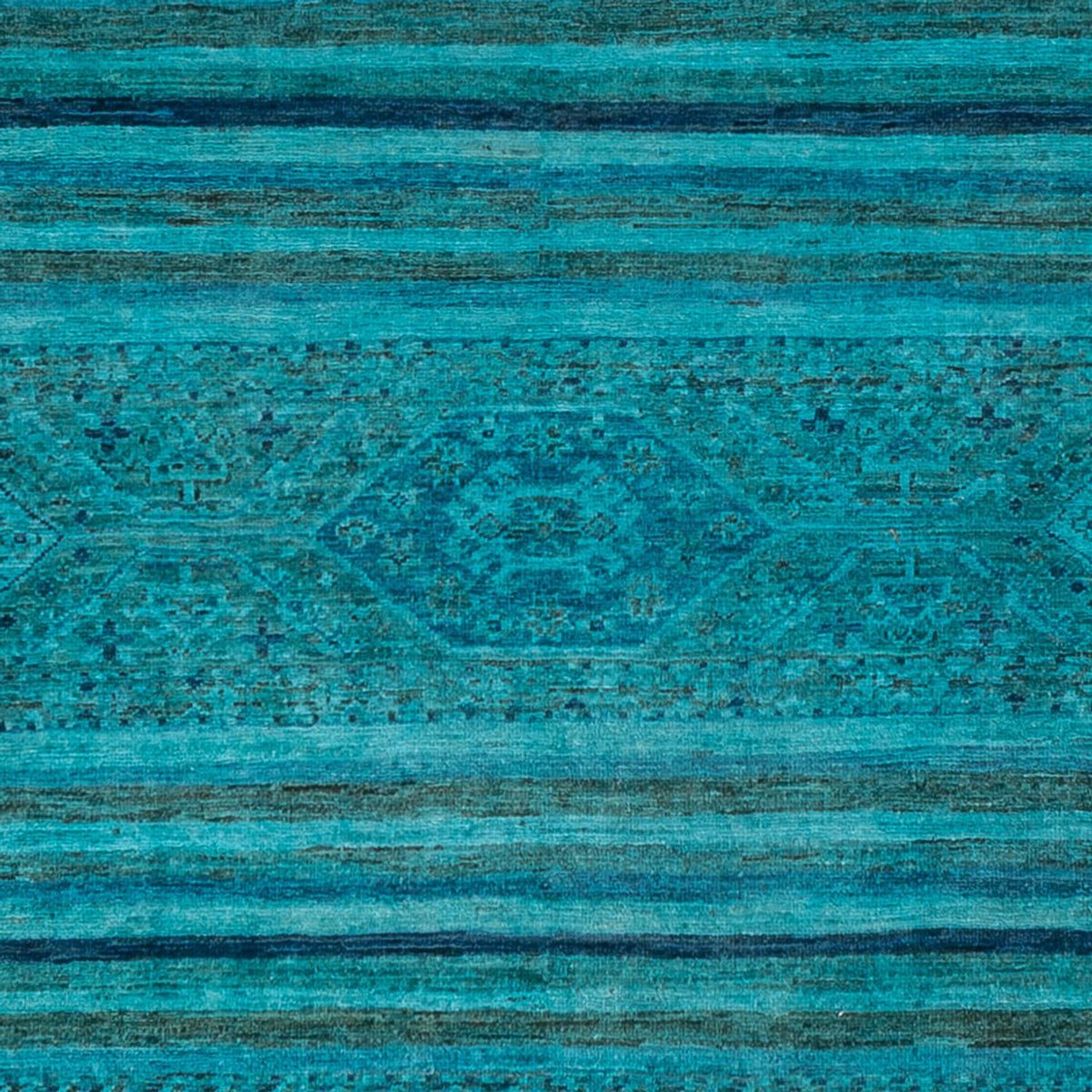 Designer tæppe - 288 x 240 cm - turkis