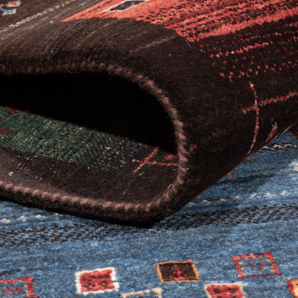 Gabbeh-tæppe - Loribaft Indus - 304 x 257 cm - flerfarvet