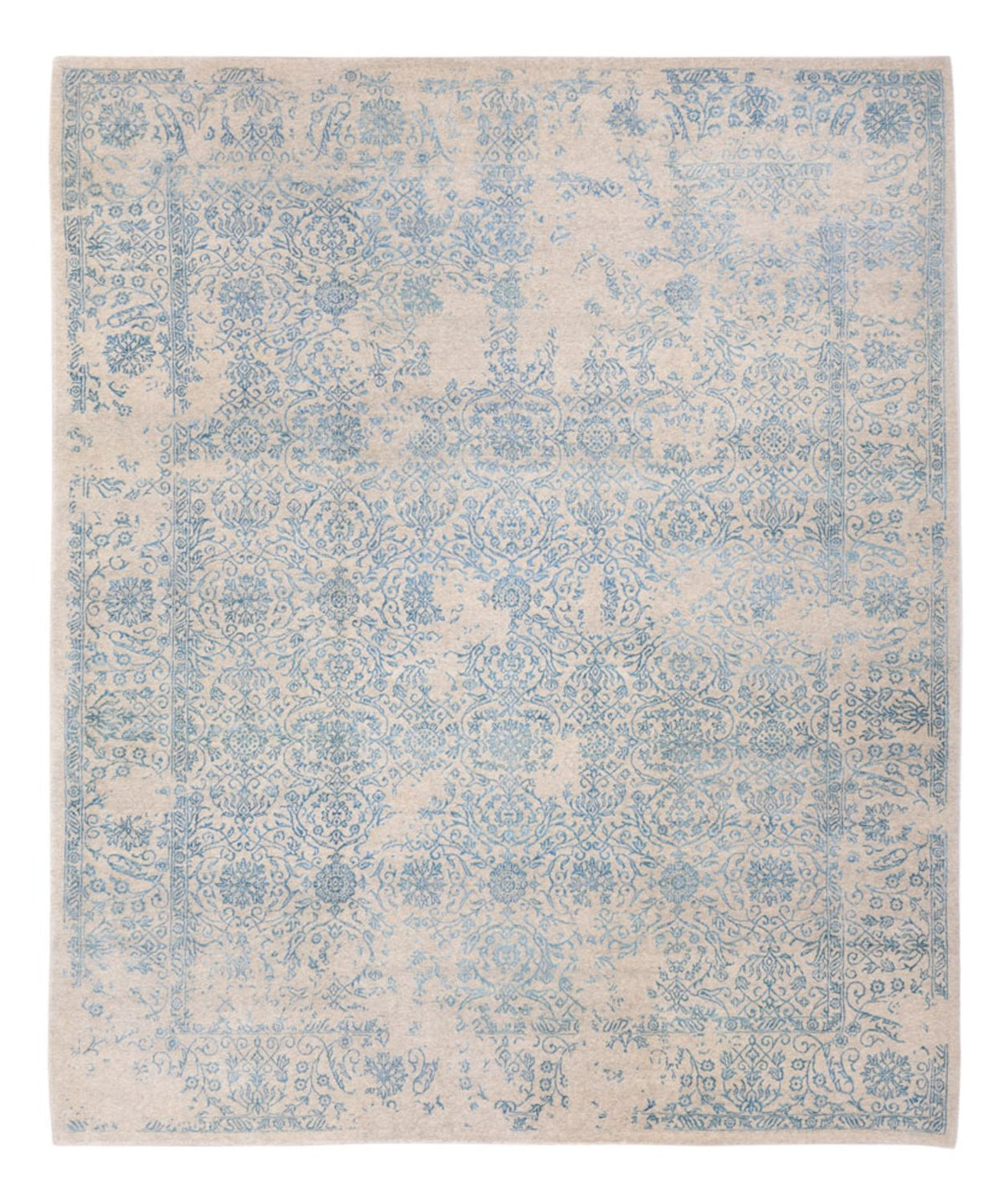 Designer tæppe - 289 x 241 cm - lyseblå