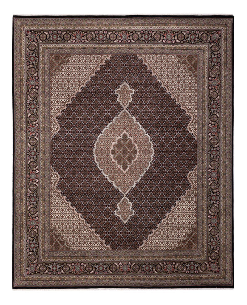 Orientalsk tæppe - Tabriz - 305 x 250 cm - mørk beige