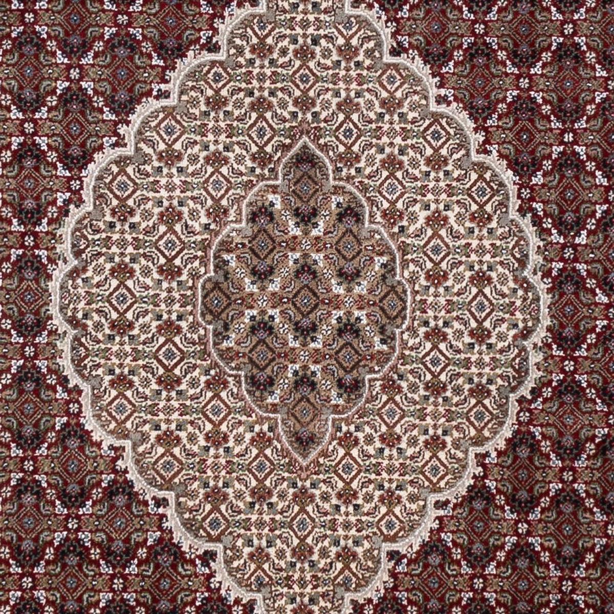 Orientalsk tæppe - Tabriz - 306 x 248 cm - mørk beige