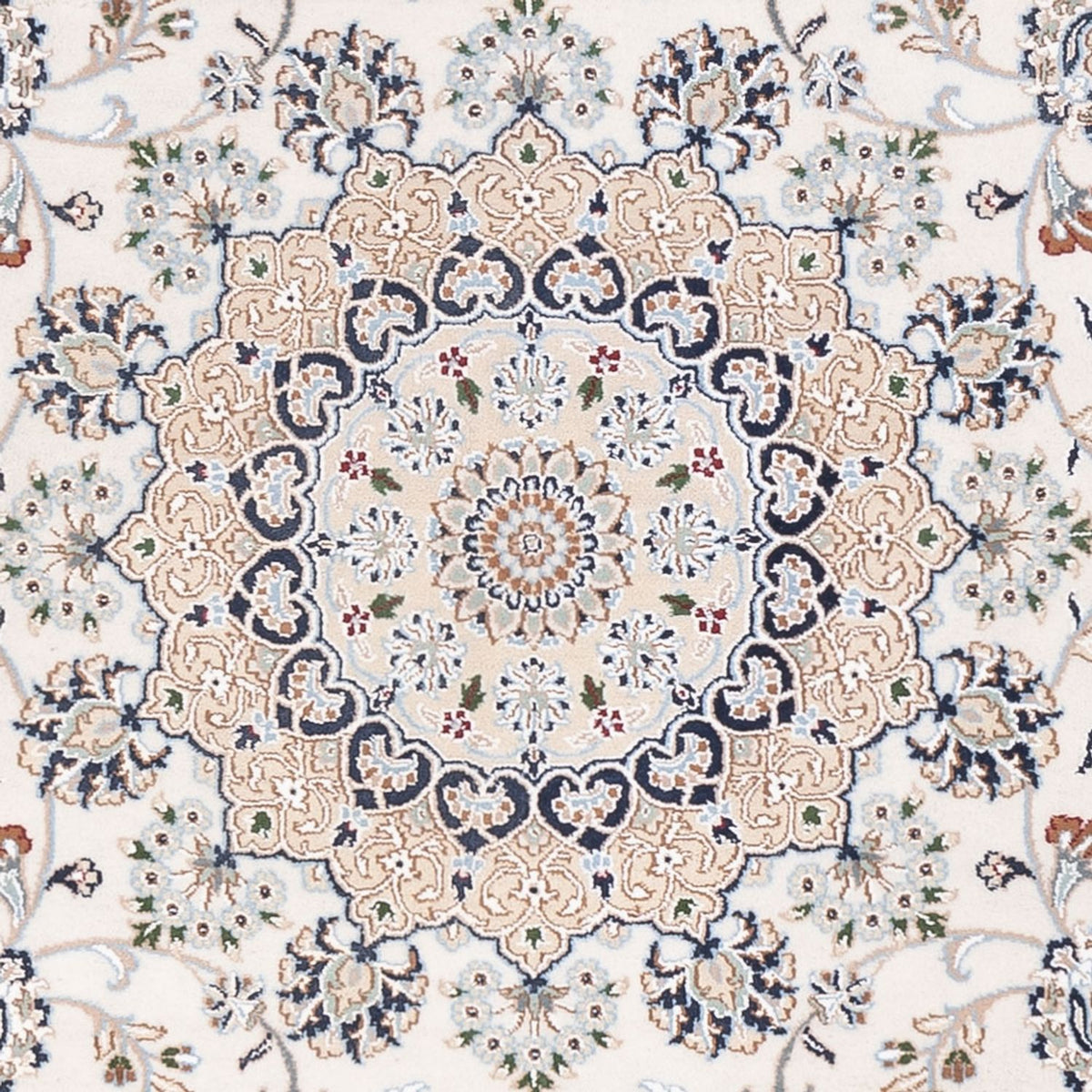 Orientalsk tæppe - Nain - Indus - 303 x 241 cm - hvid