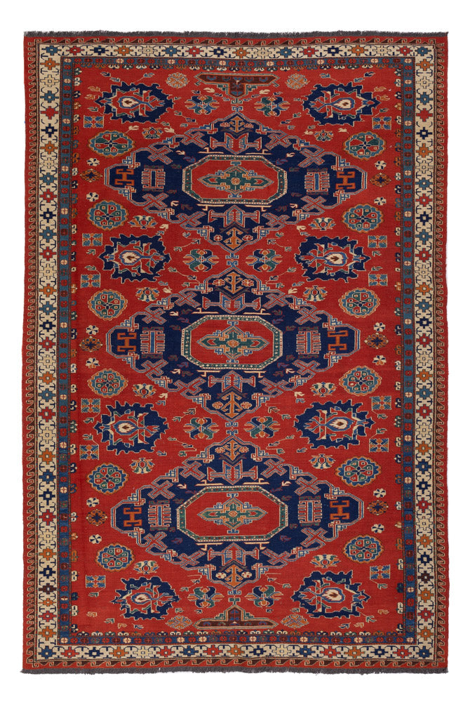 Kelim-tæppe - orientalsk - Soumak - 263 x 178 cm - rød