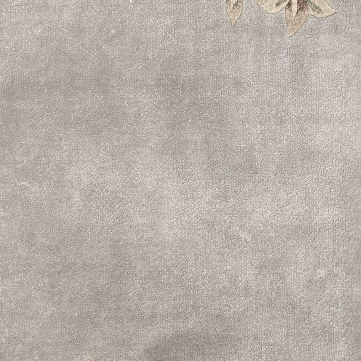 Silketæppe - China Silk - 124 x 60 cm - sølv