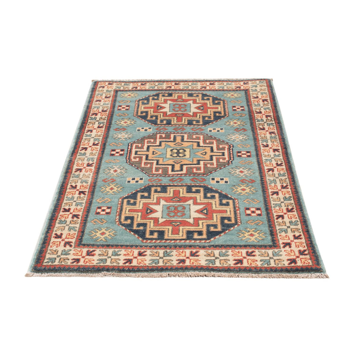Ziegler Carpet - Kazak - 124 x 78 cm - lyseblå