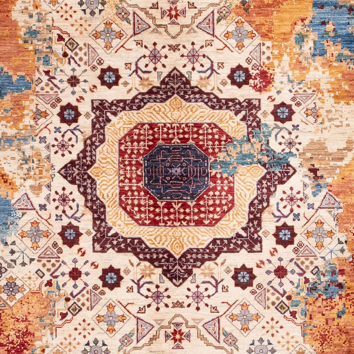 Designer tæppe - 294 x 210 cm - flerfarvet