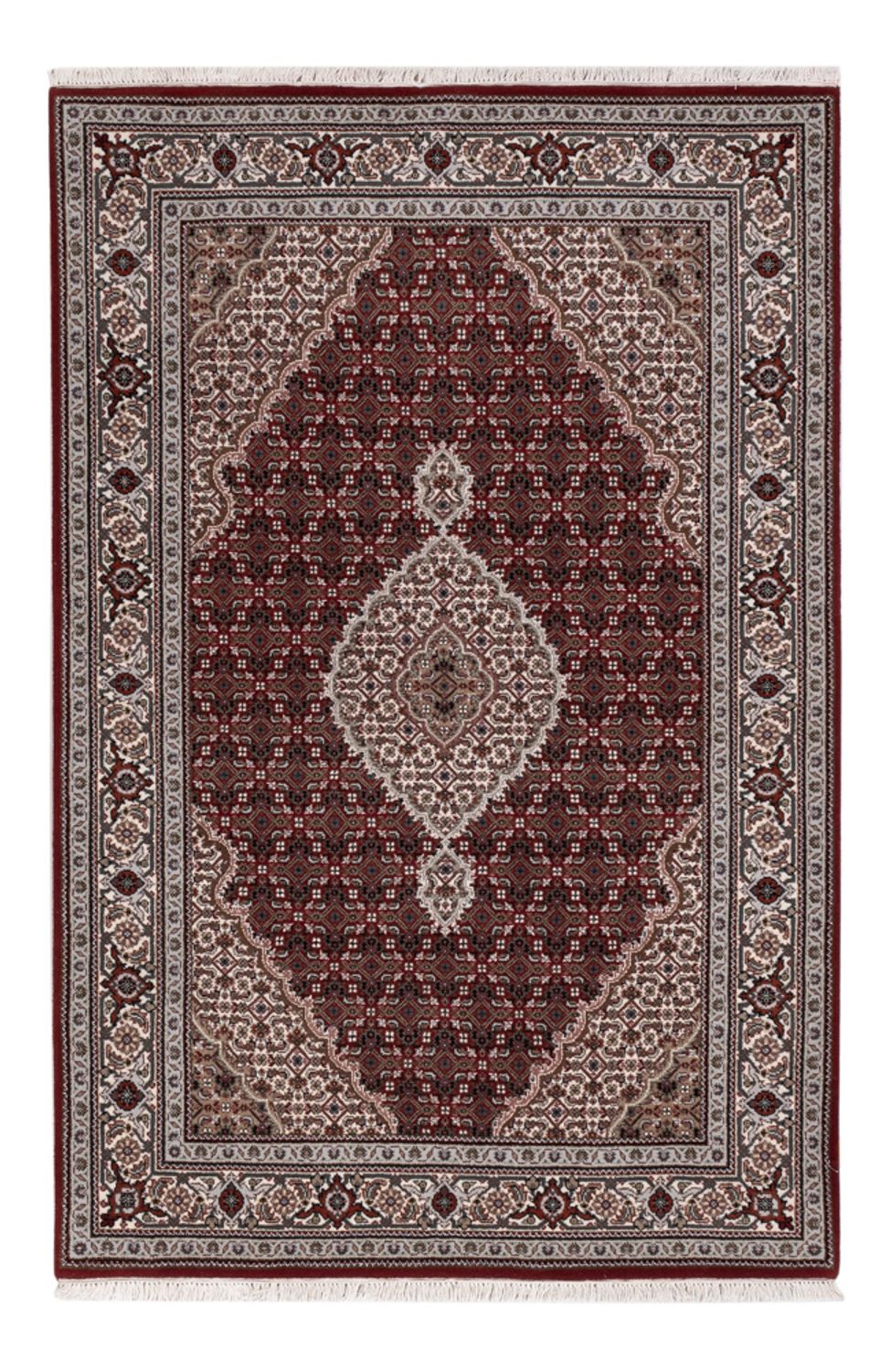 Orientalsk tæppe - Tabriz - 186 x 124 cm - mørk beige