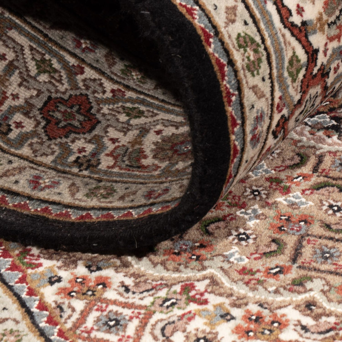 Orientalsk tæppe - Tabriz - 187 x 124 cm - mørk beige