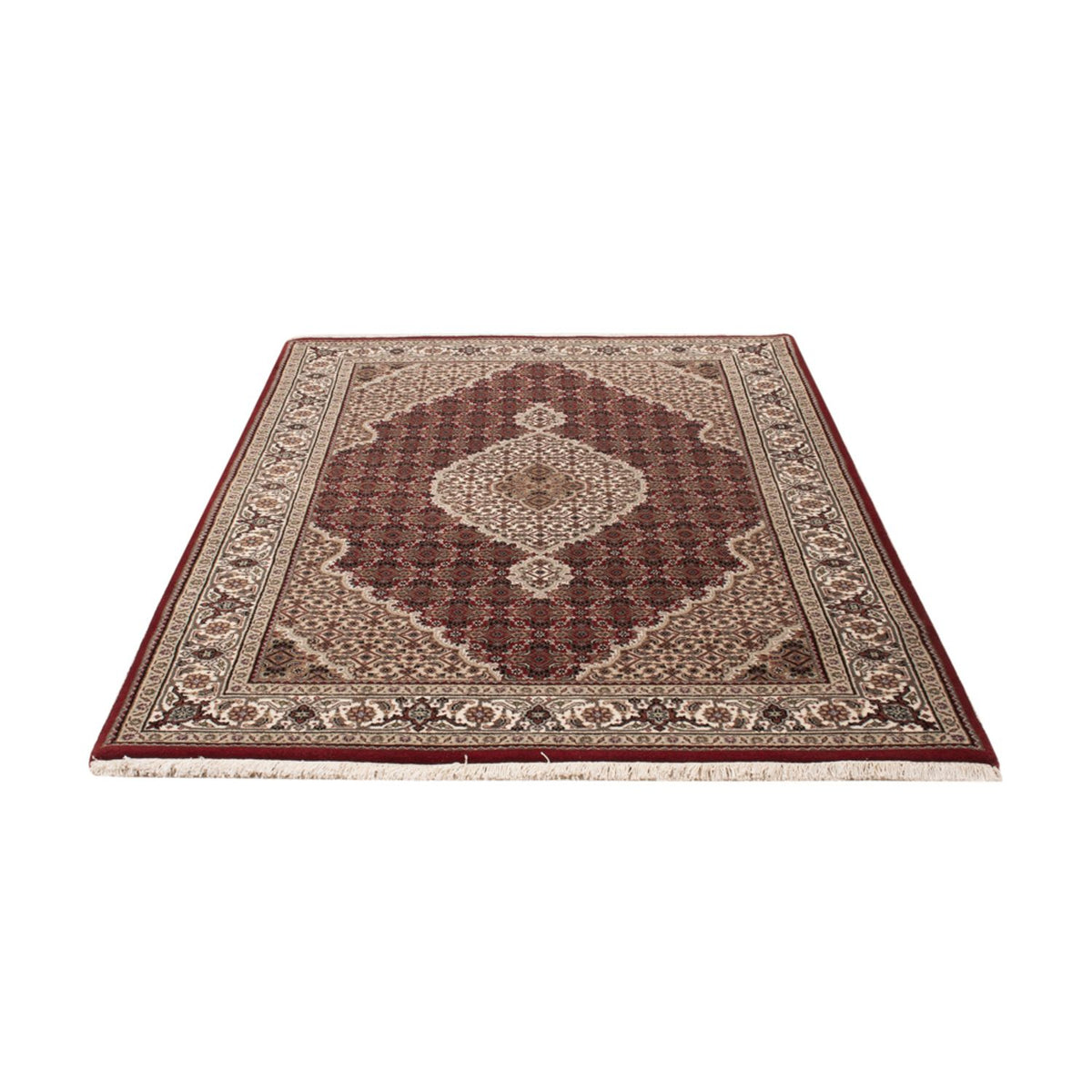 Orientalsk tæppe - Tabriz - 187 x 123 cm - mørk beige