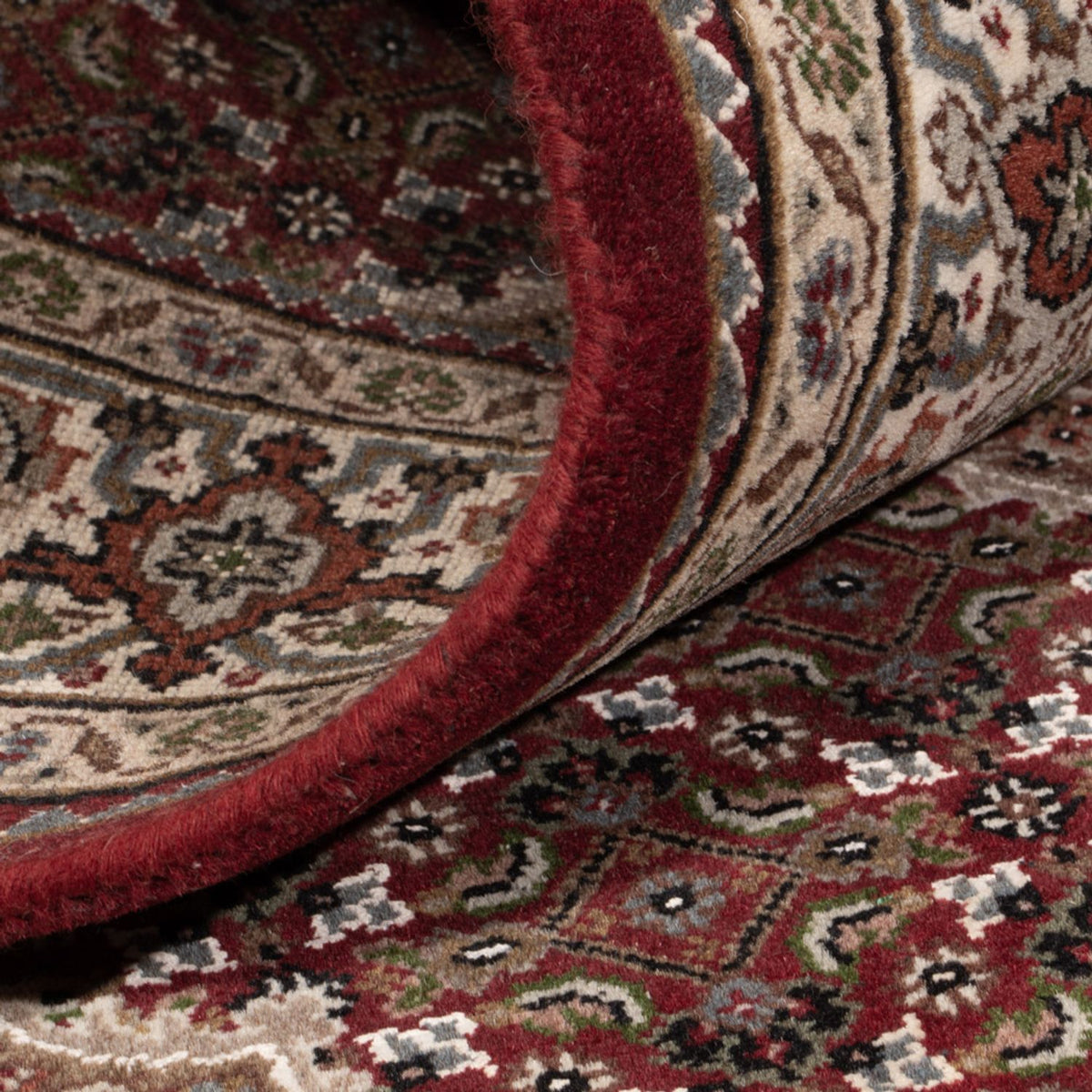Orientalsk tæppe - Tabriz - 186 x 124 cm - mørk beige