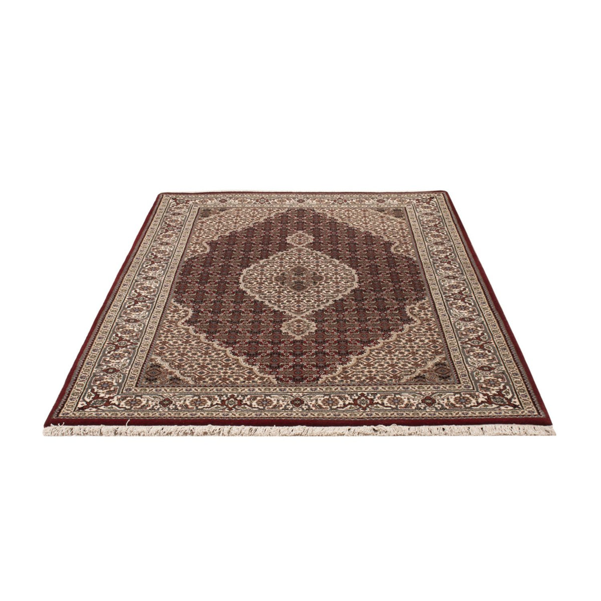 Orientalsk tæppe - Tabriz - 186 x 124 cm - mørk beige