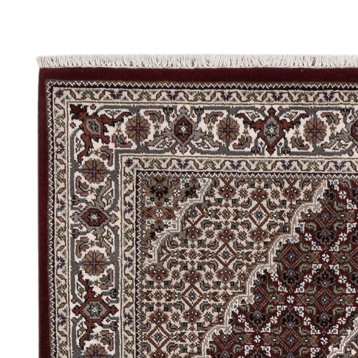Orientalsk tæppe - Tabriz - 183 x 119 cm - mørk beige