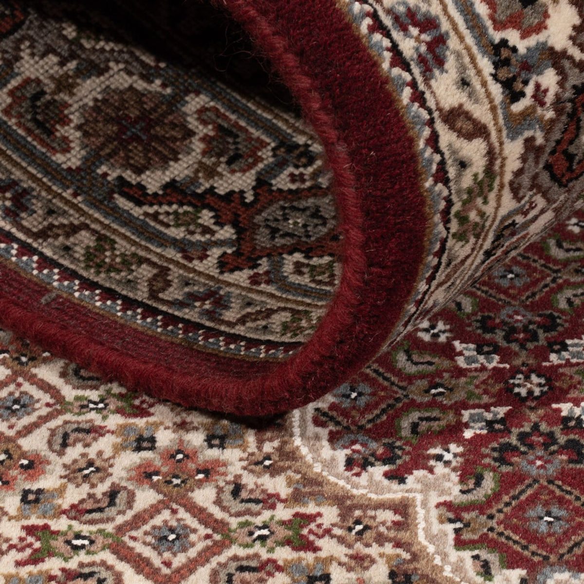 Orientalsk tæppe - Tabriz - 183 x 119 cm - mørk beige