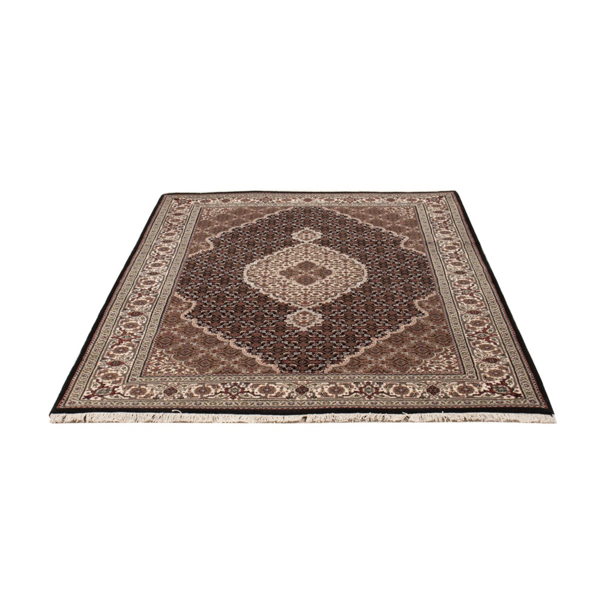 Orientalsk tæppe - Tabriz - 185 x 125 cm - mørk beige