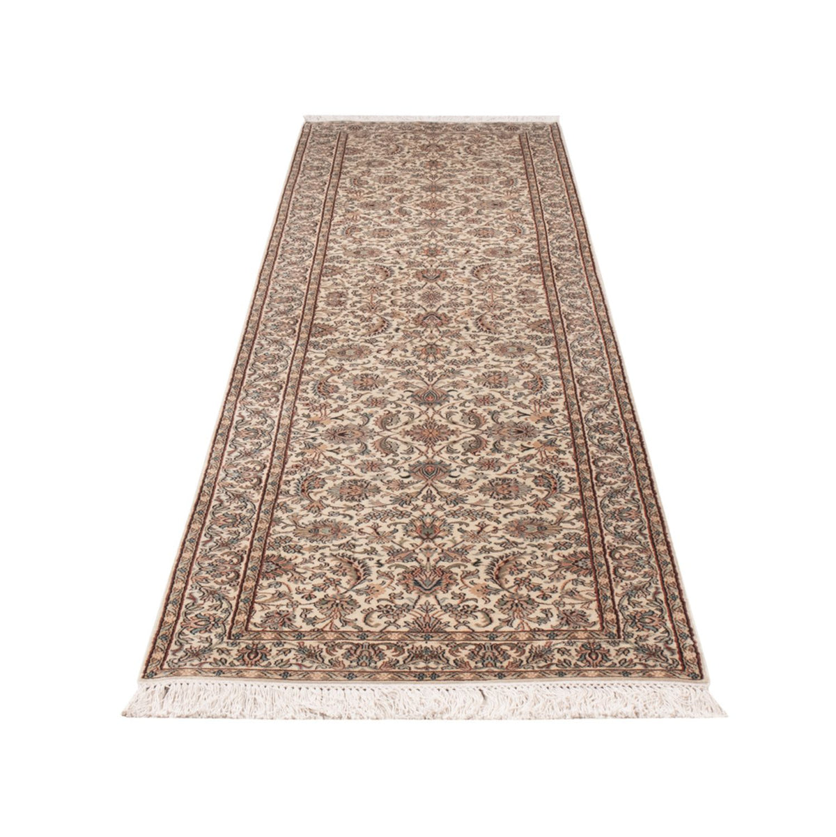 Løber Silketæppe - Kashmir Silk - 307 x 77 cm - beige