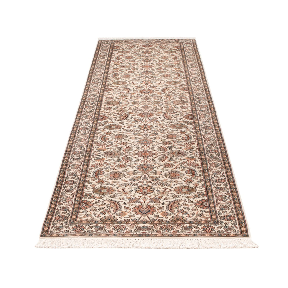 Løber Silketæppe - Kashmir Silk - 308 x 80 cm - beige