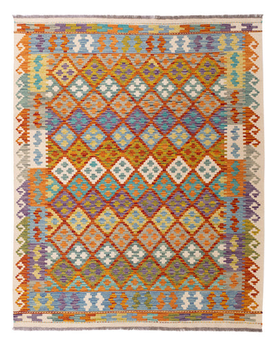 Kilim Maimana Tæppe 160x198cm - Uldtæppe