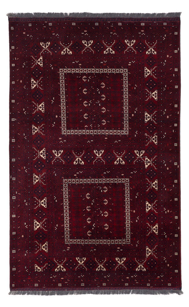 Afghan Teppich - 258 x 159 cm - rot