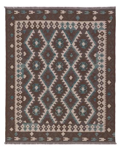 Kilim Maimana Tæppe 155x194cm - Uldtæppe