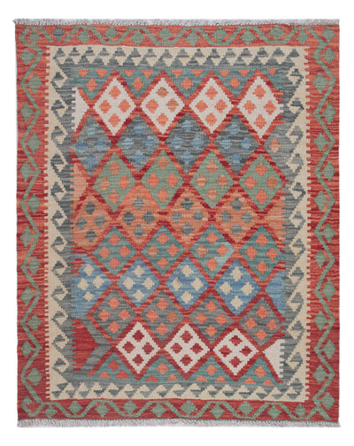 Kilim Maimana Tæppe 100x126cm - Uldtæppe