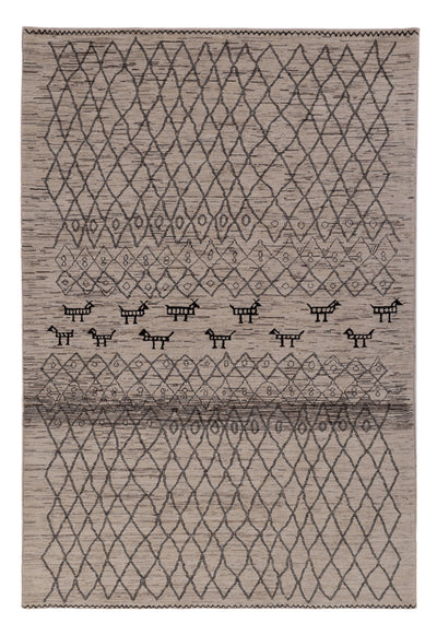 Berber tæppe 201x296cm - Uldtæppe