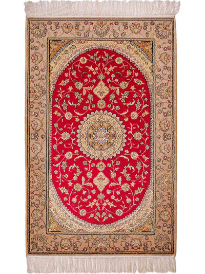 Kinesisk silke Tæppe 78x121cm - Orientalsk tæppe