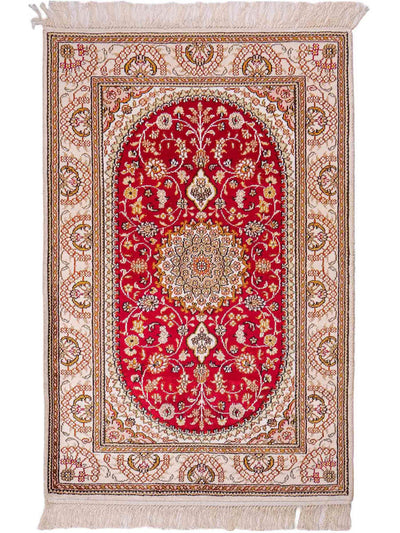 Kinesisk silke Tæppe 81x122cm - Orientalsk tæppe