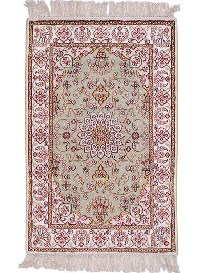 Kinesisk silke Tæppe 63x92cm - Orientalsk tæppe